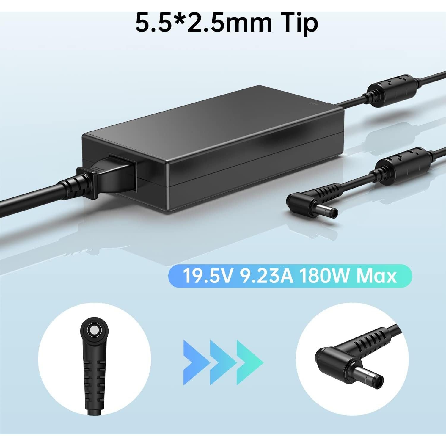 Adaptador de Corriente 180W DONGERDI para Portátiles Gigabyte y Razer