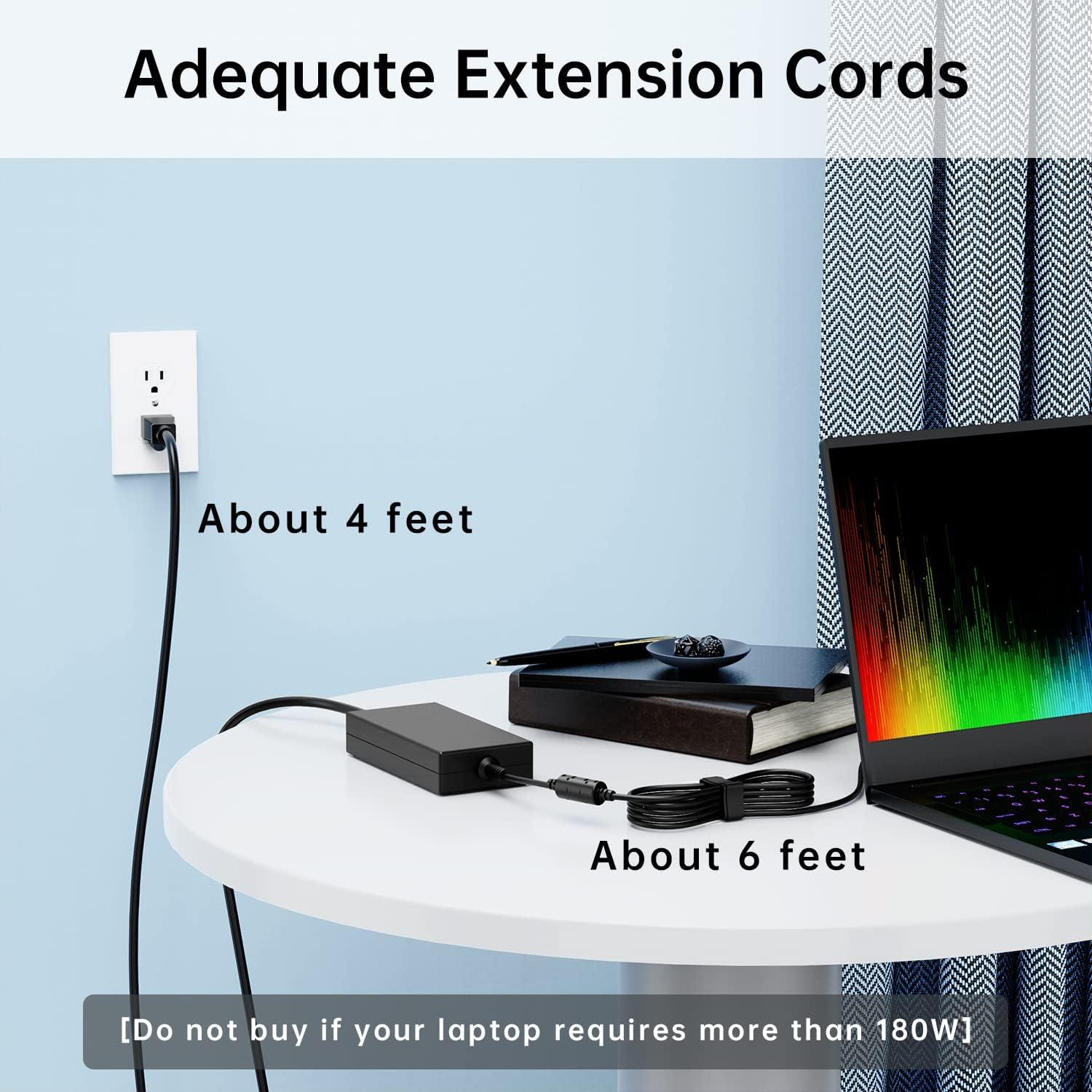 Adaptador de Corriente 180W DONGERDI para Portátiles Gigabyte y Razer