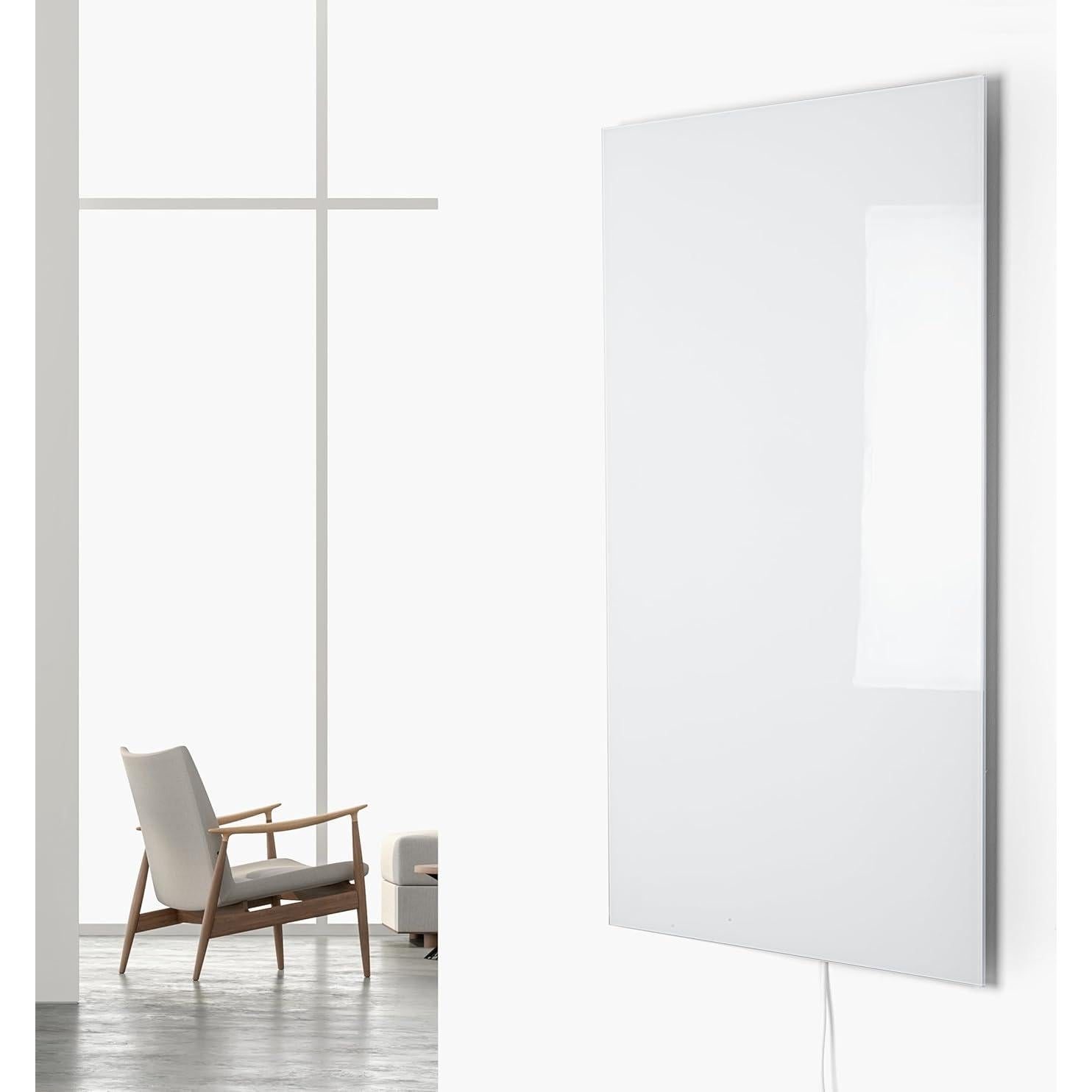 Calentador de Panel Radiante WarmlyYours 800W Vidrio Blanco 61x119cm