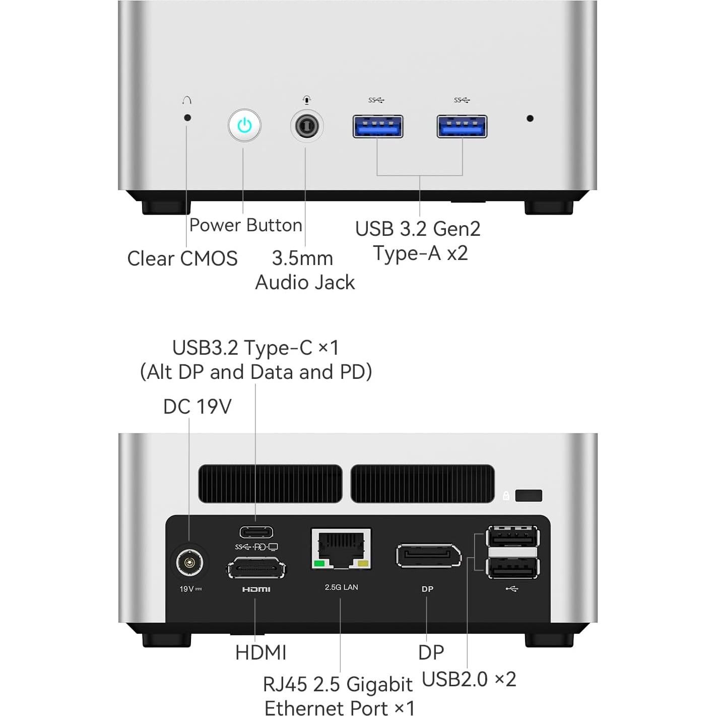 Mini PC MINISFORUM UN1290 Core i9-12900HK 5GHz 14C/20T