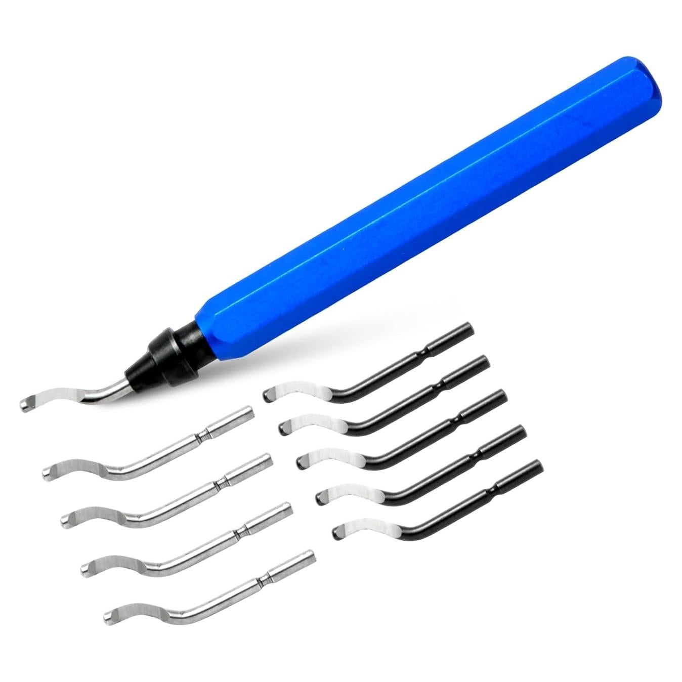 Juego de Herramientas de Desbarbado Rtcimoic 10 Piezas Acero Rápido