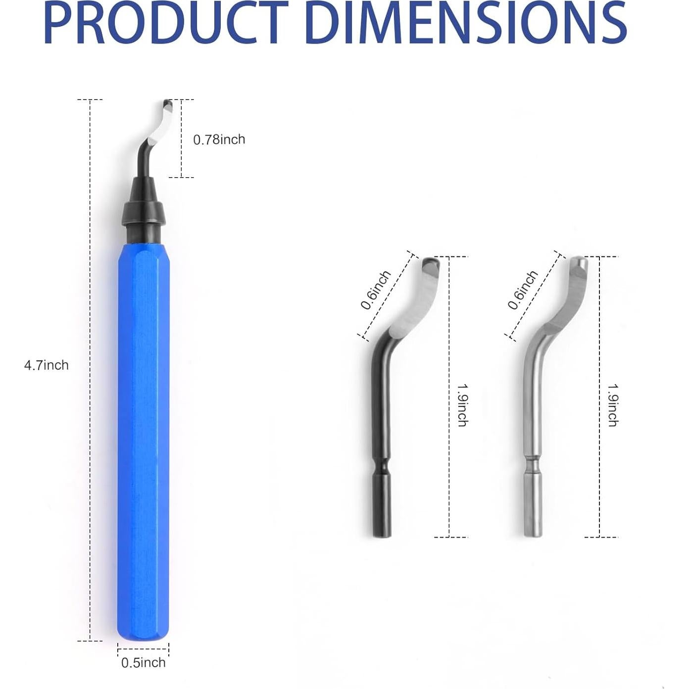 Juego de Herramientas de Desbarbado Rtcimoic 10 Piezas Acero Rápido