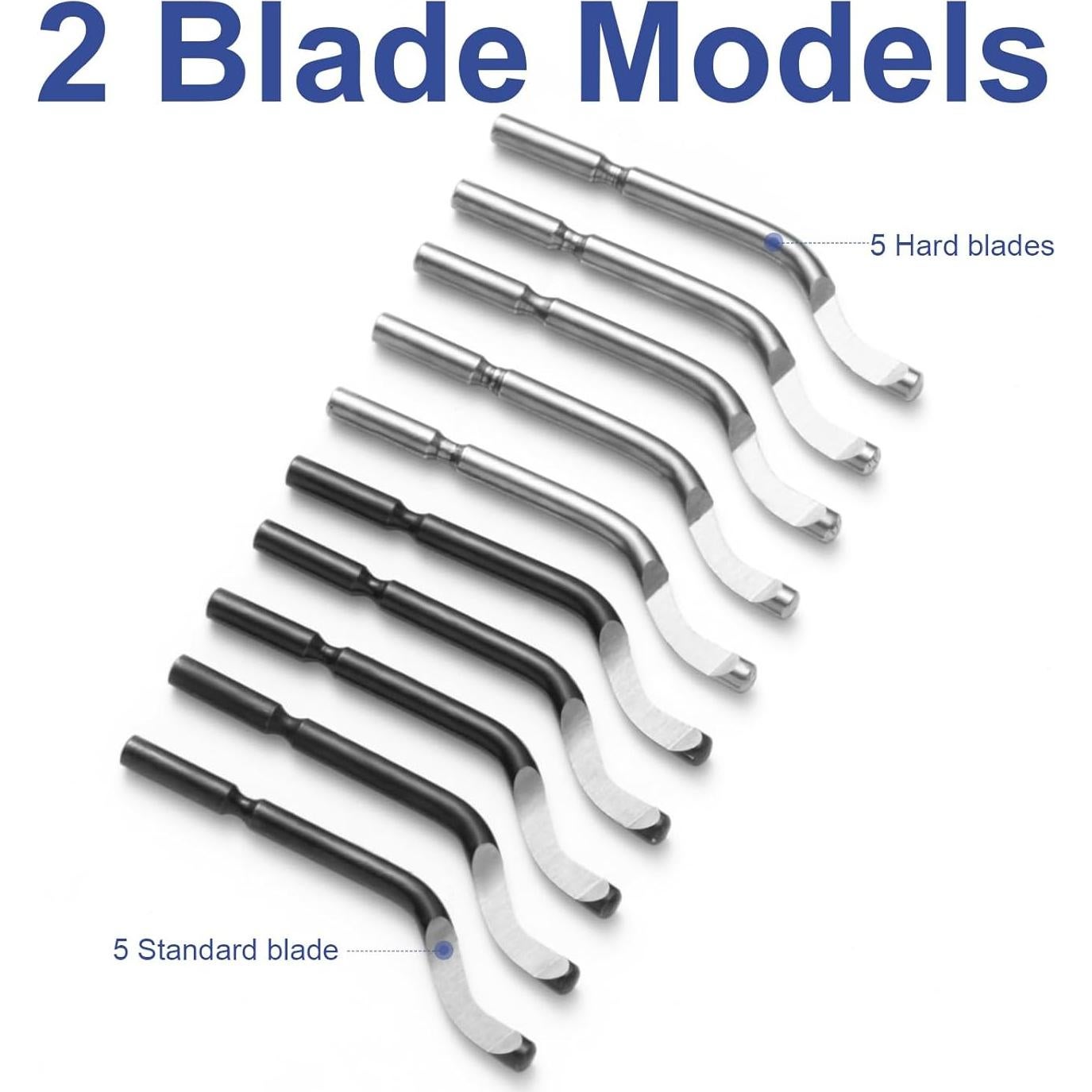 Juego de Herramientas de Desbarbado Rtcimoic 10 Piezas Acero Rápido