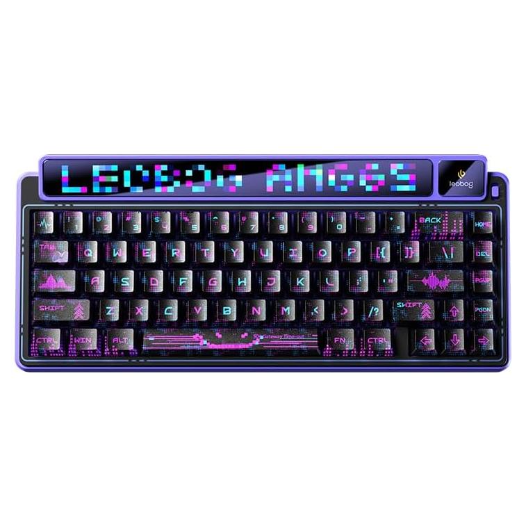 Teclado Mecánico Inalámbrico AMG65 RGB 65% - Púrpura