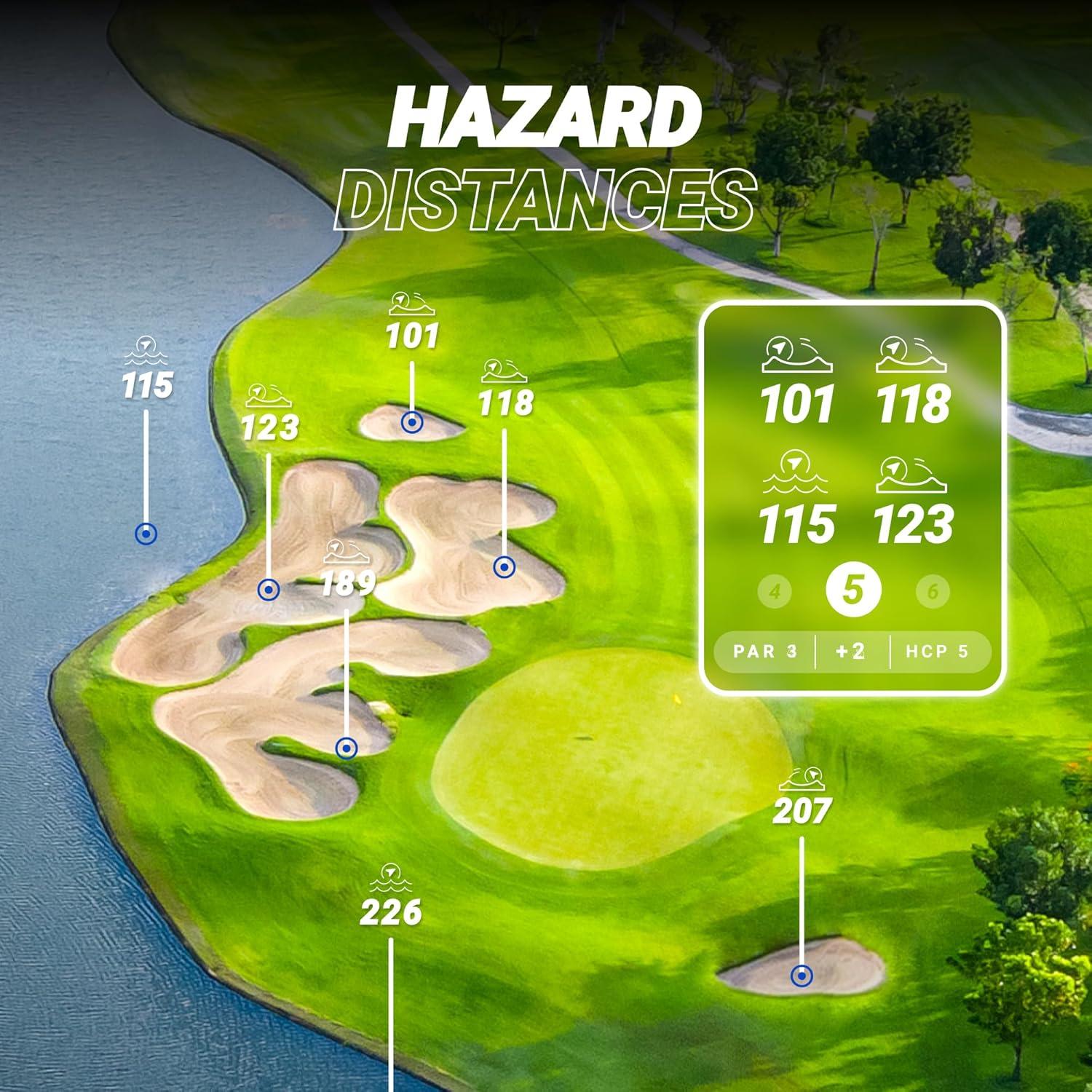 GPS de Golf Blue Tees Ringer - Pantalla Táctil Resistente