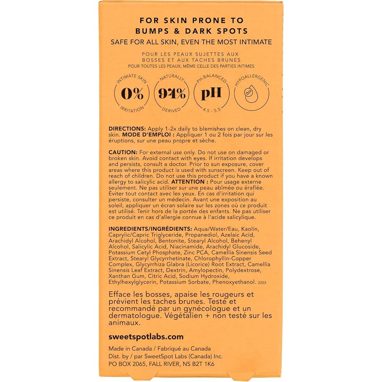 Kit de Eliminación de Vello Encarnado SweetSpot Labs | Bump Eraser y Pads Exfoliantes