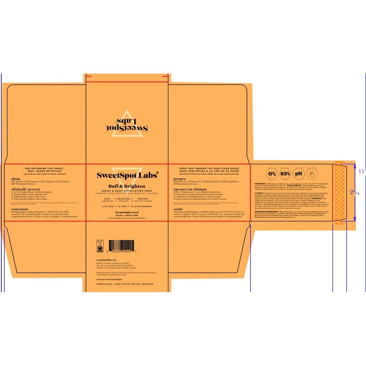 Kit de Eliminación de Vello Encarnado SweetSpot Labs | Bump Eraser y Pads Exfoliantes