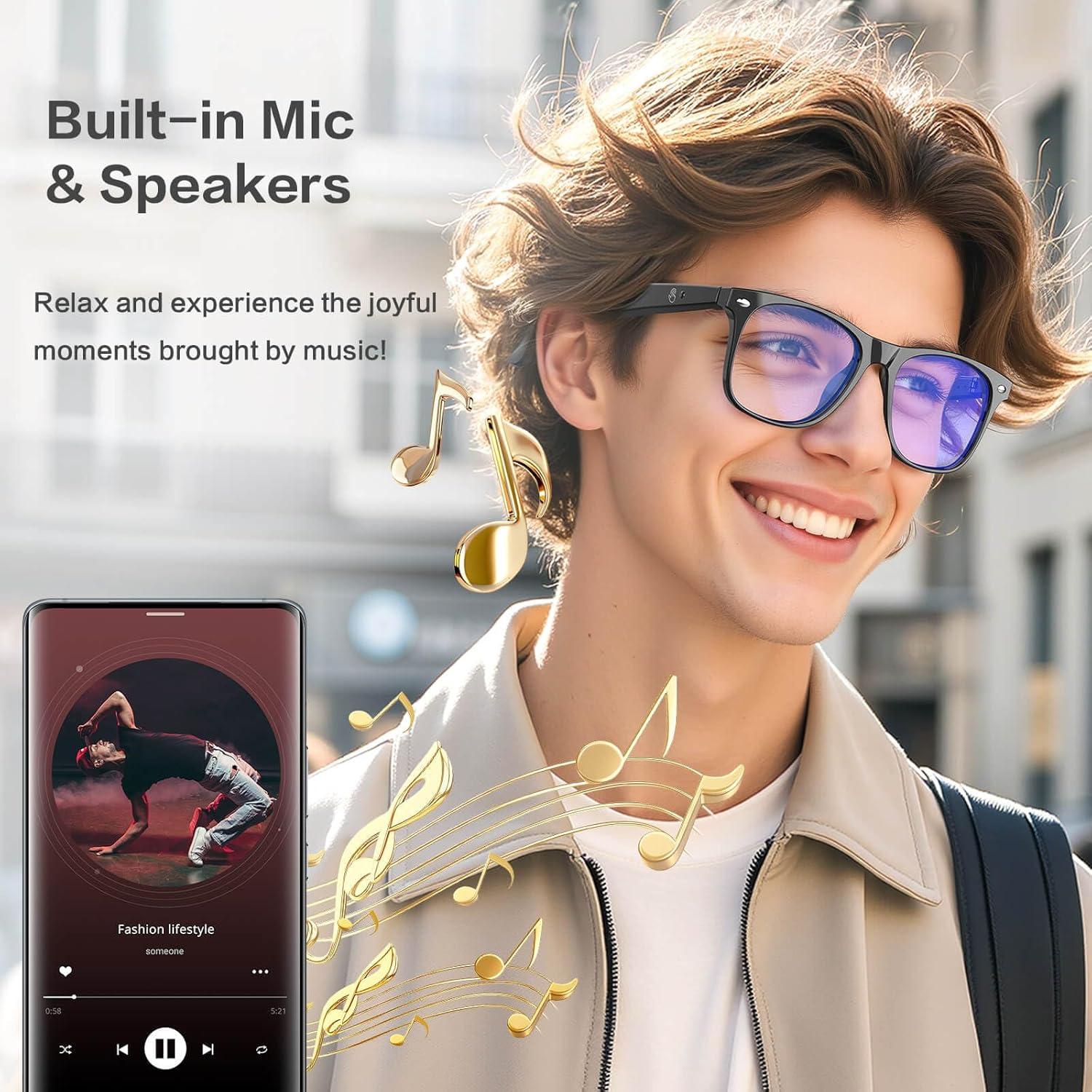 Gafas Inteligentes EarlySincere Bluetooth con Traducción 164 Idiomas