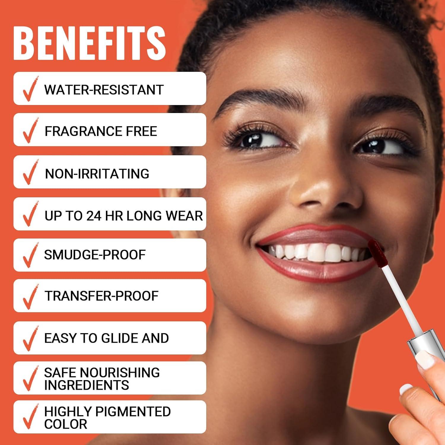 Tinte de Labios Peel Off 2pcs - Larga Duración Impermeable