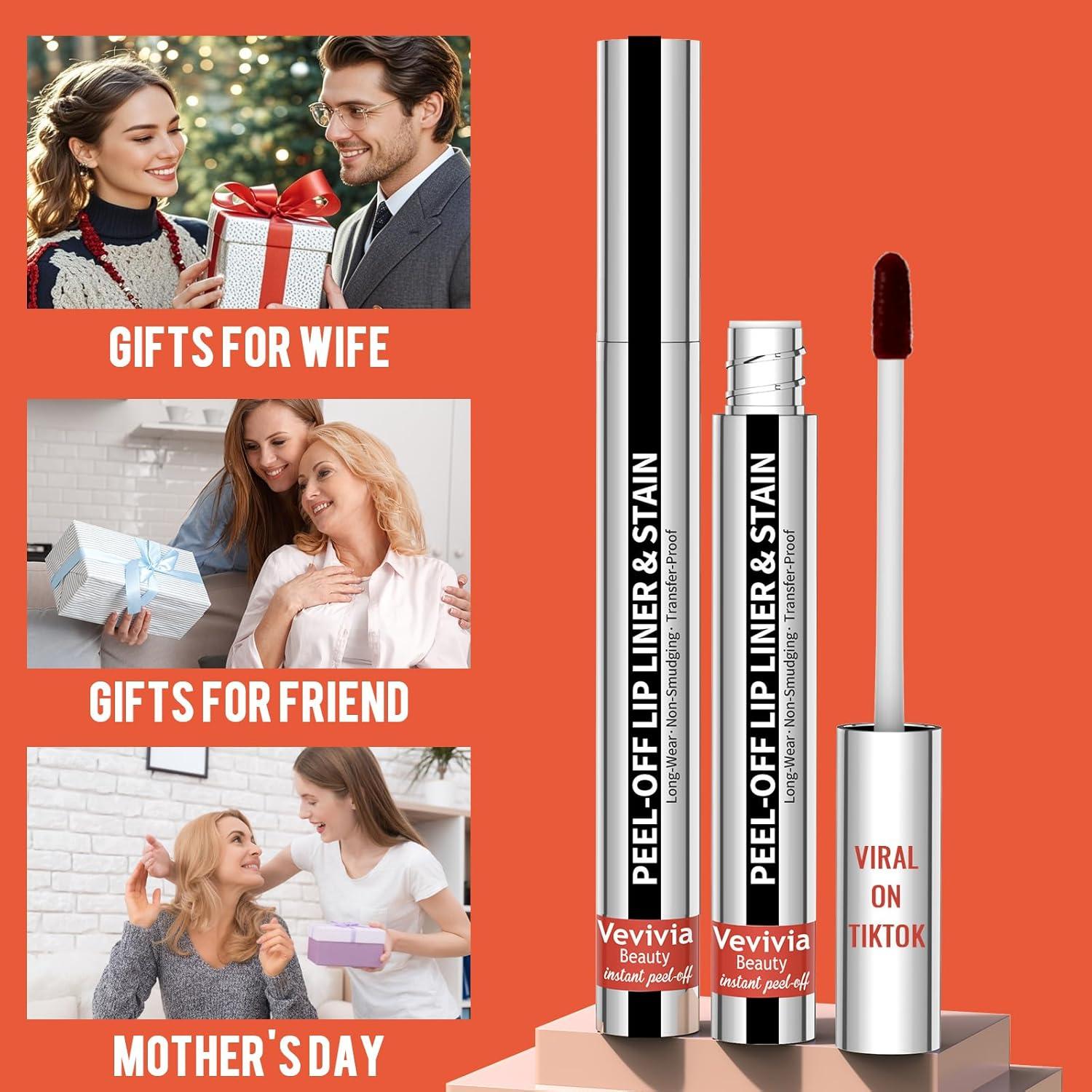 Tinte de Labios Peel Off 2pcs - Larga Duración Impermeable