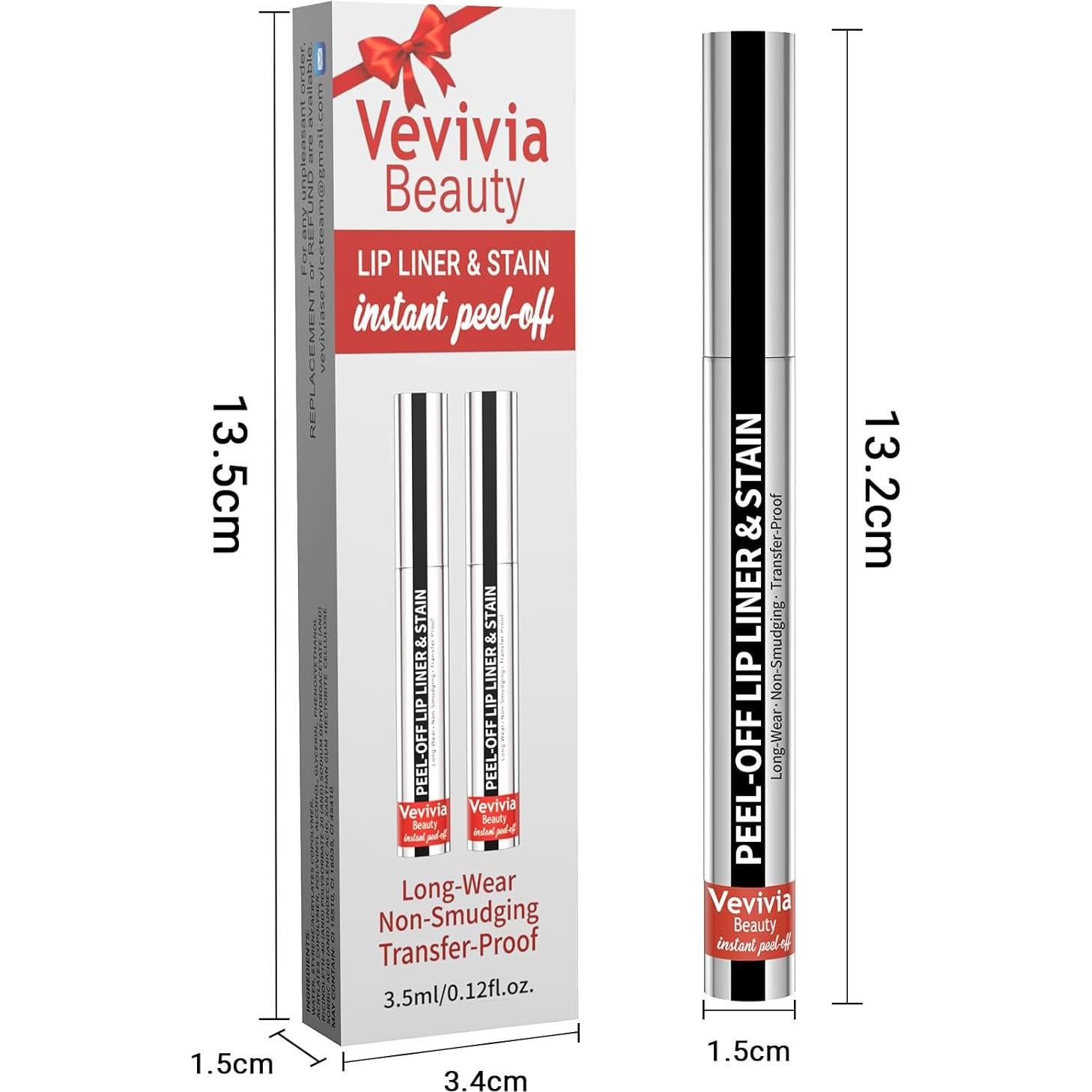 Tinte de Labios Peel Off 2pcs - Larga Duración Impermeable