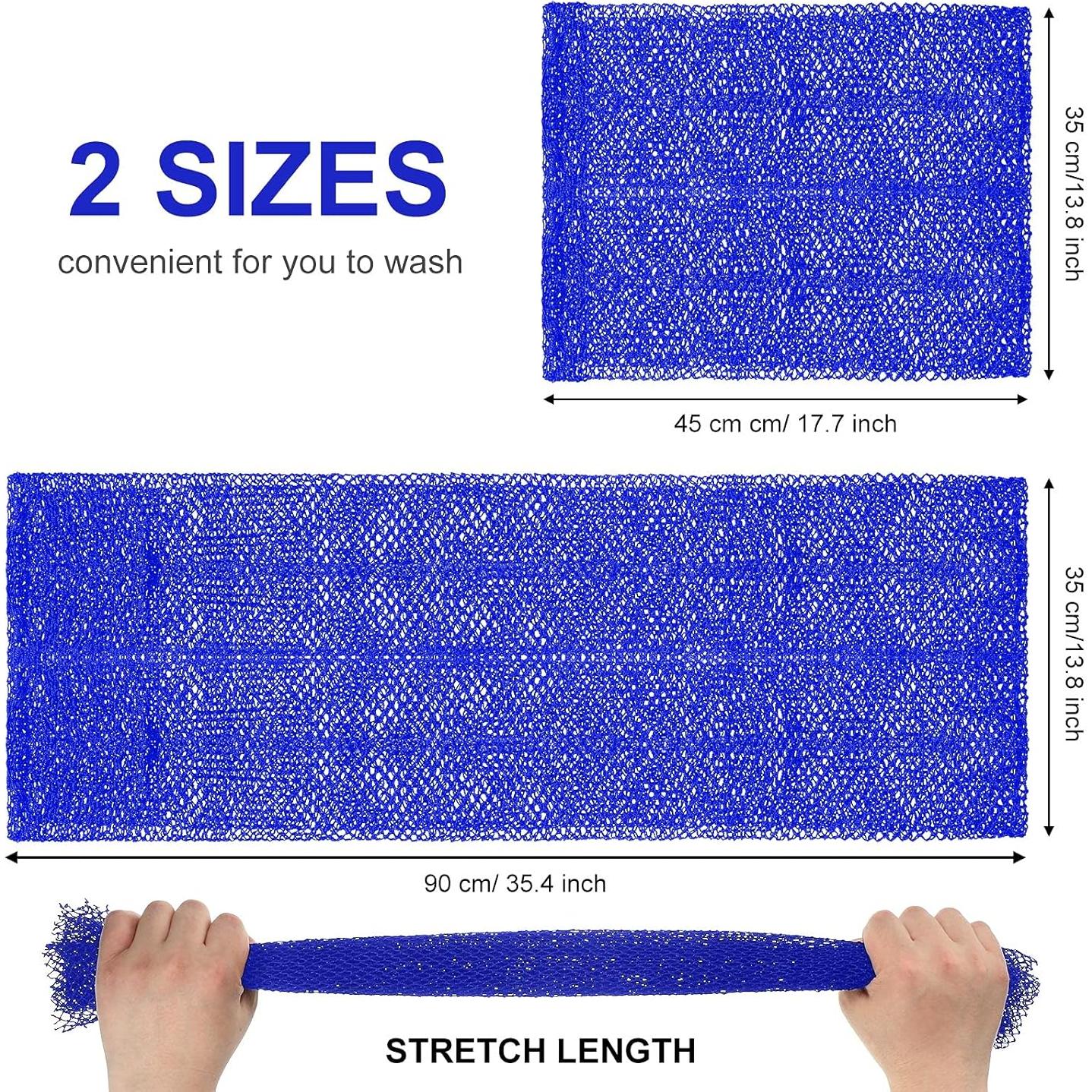 Esponjas de Baño Exfoliantes Patelai - 2 Piezas Azul