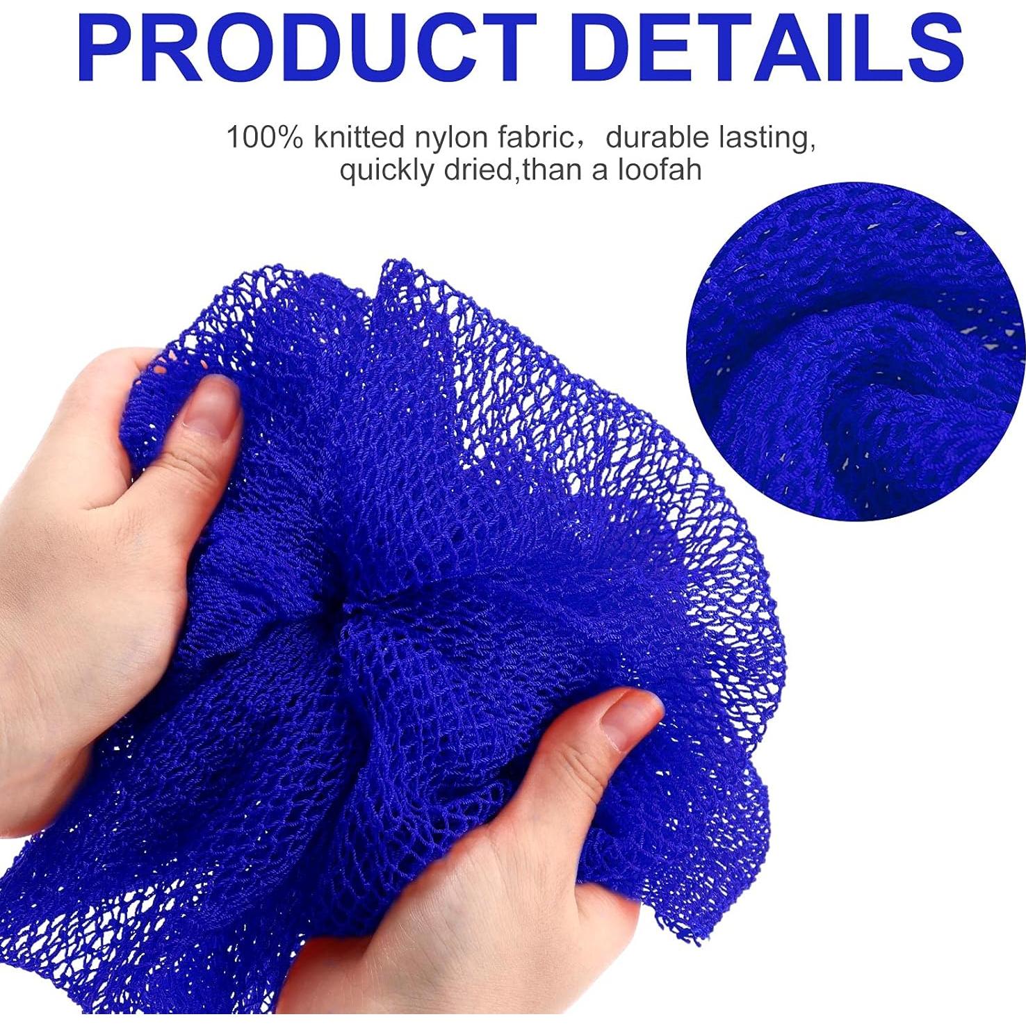 Esponjas de Baño Exfoliantes Patelai - 2 Piezas Azul