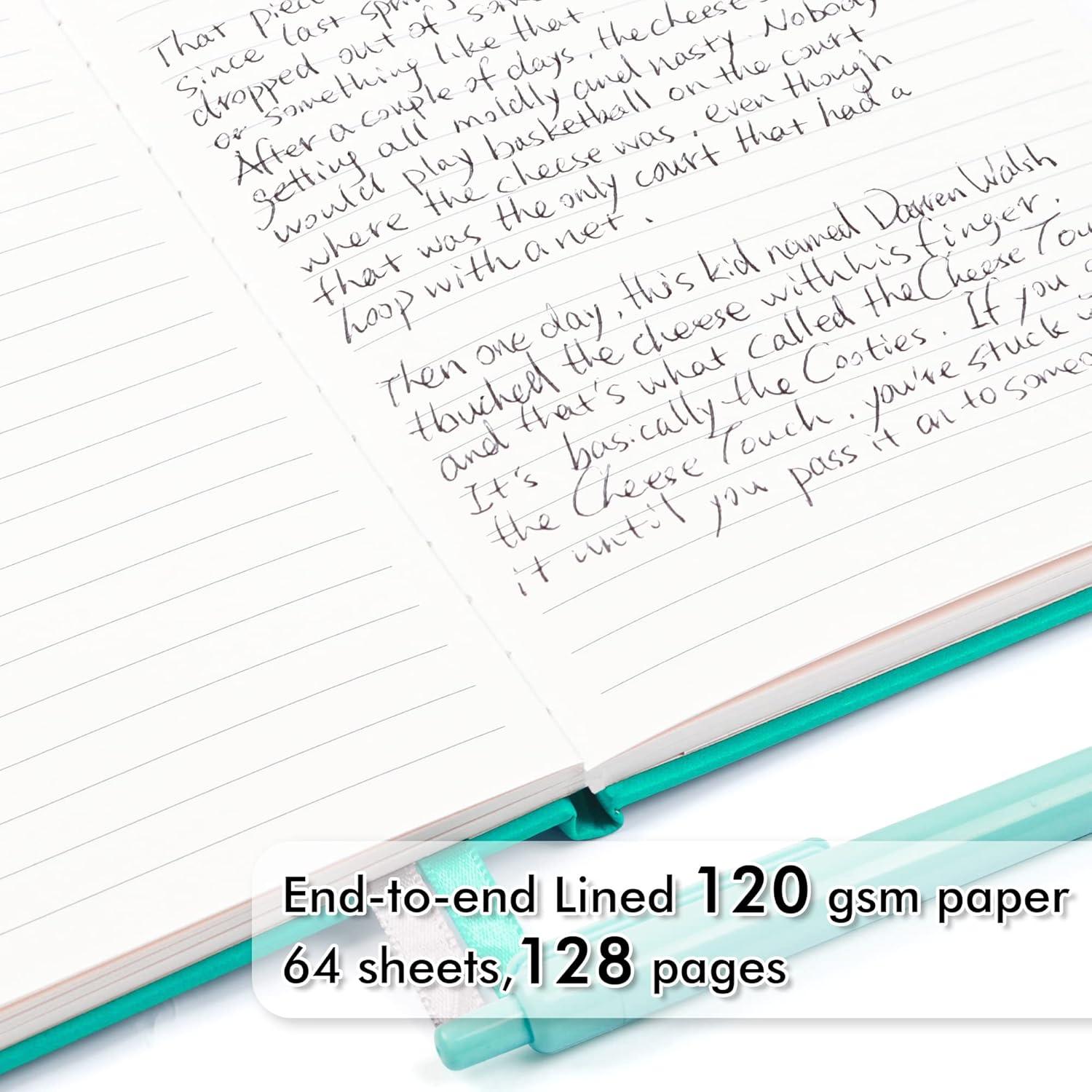 Paquete de 24 Cuadernos Rayados A5 Feela con 24 Bolígrafos