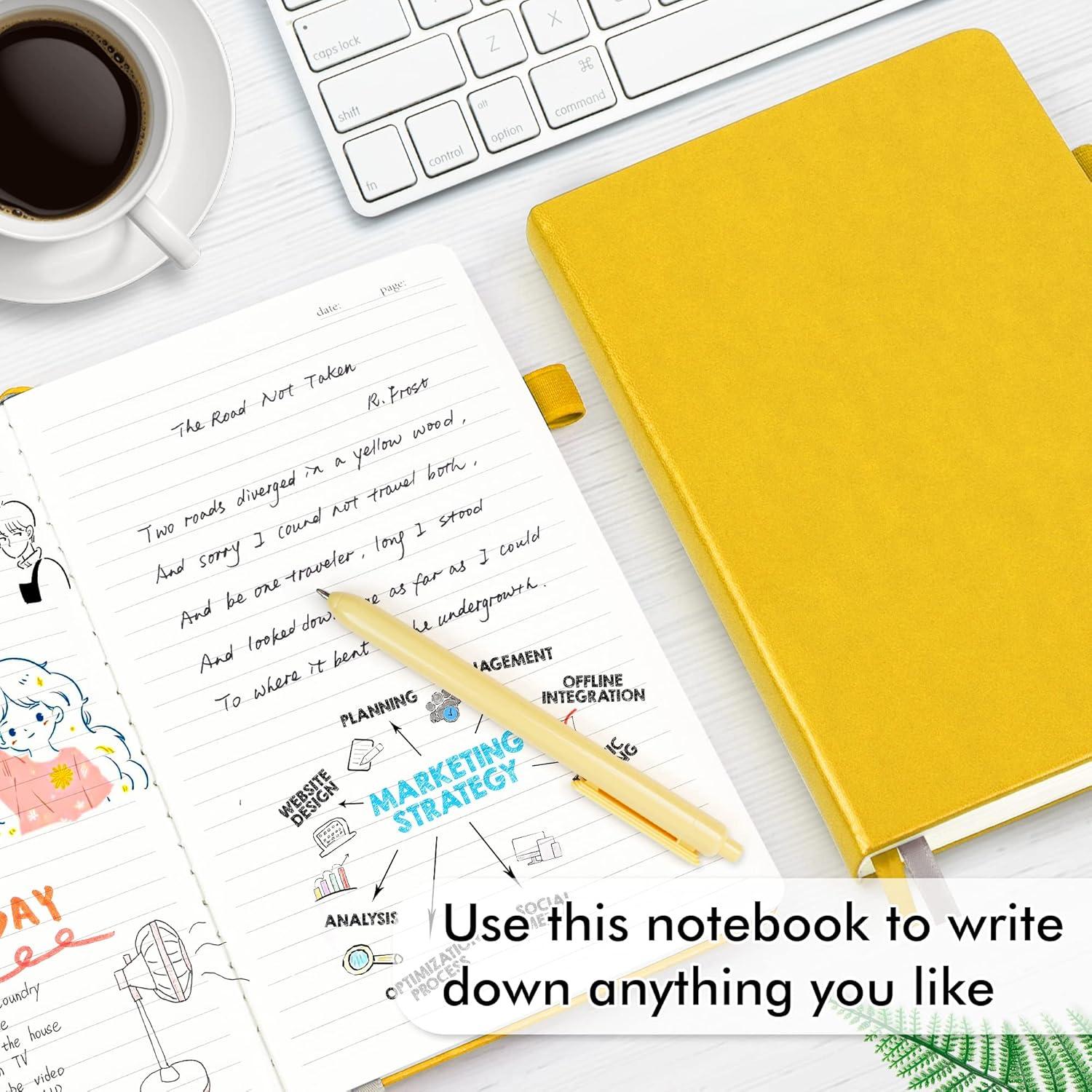 Paquete de 24 Cuadernos Rayados A5 Feela con 24 Bolígrafos