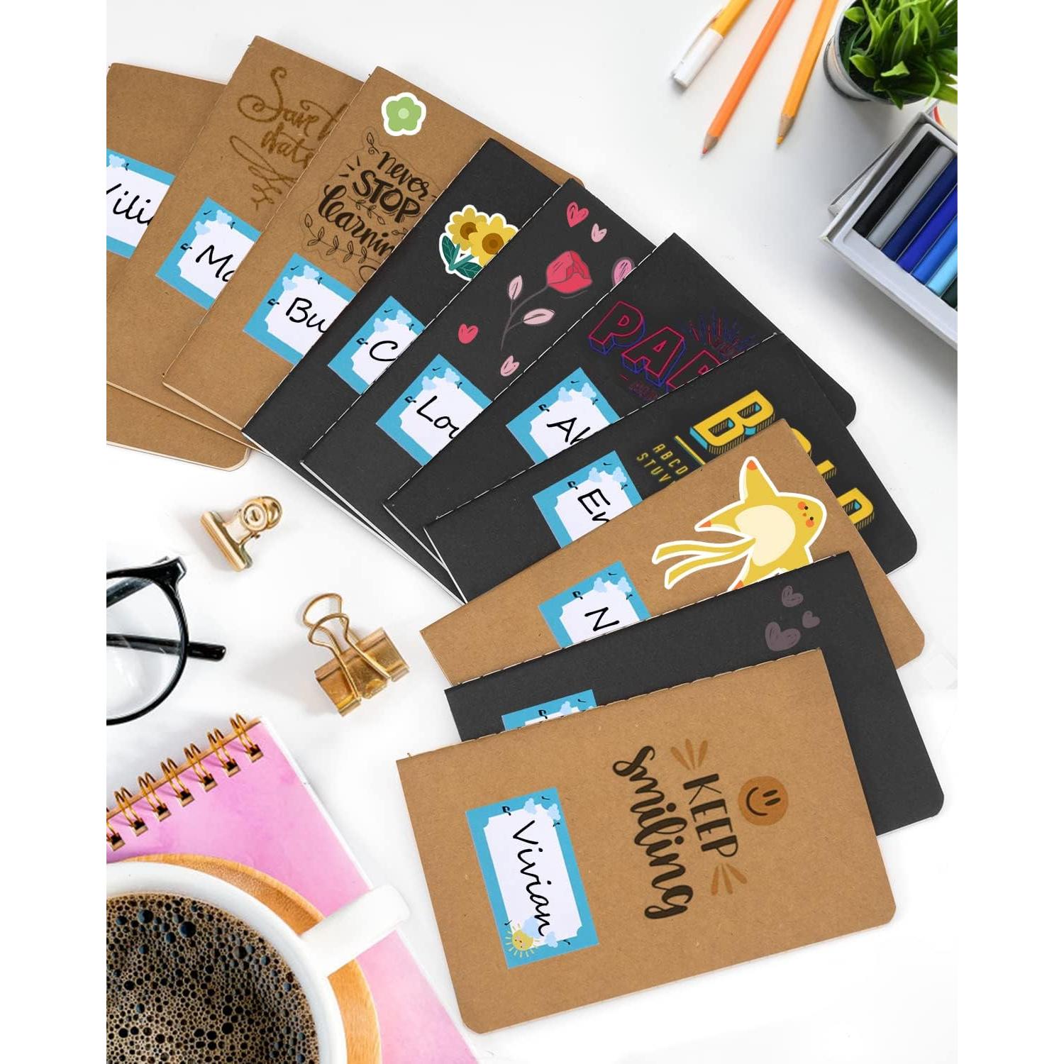 Cuadernos de Bolsillo Gwybkq 12 Piezas 30 Hojas Negro