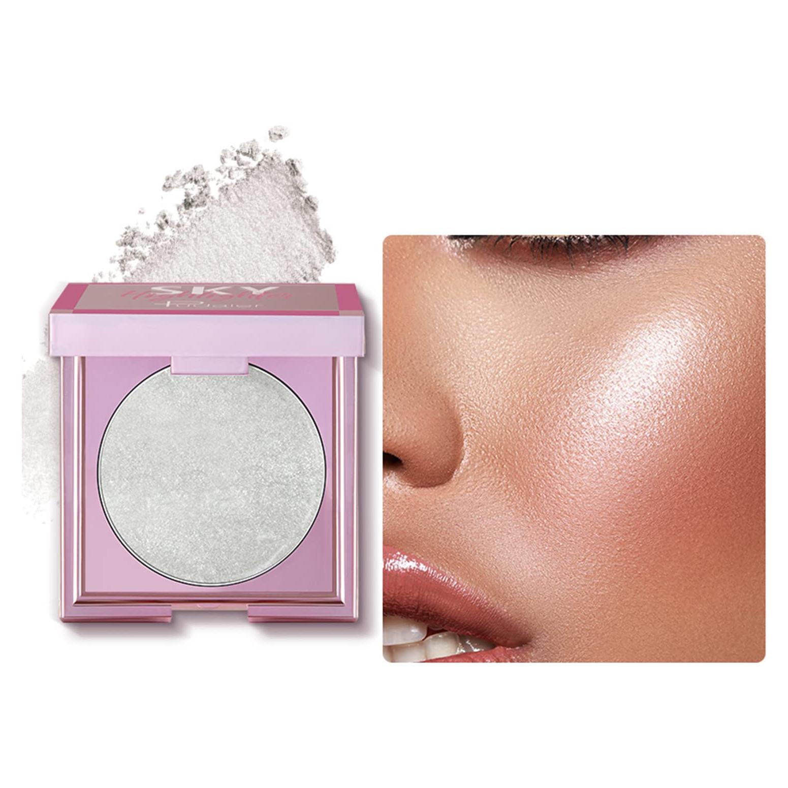 Paleta de Iluminador Facial MAEPEOR 8 Colores Brillo Perla