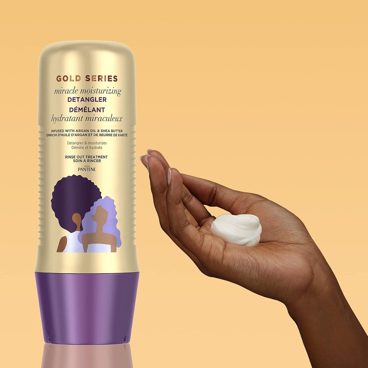 Tratamiento Desenredante Pantene Gold Series 236 ml con Aceite de Argán