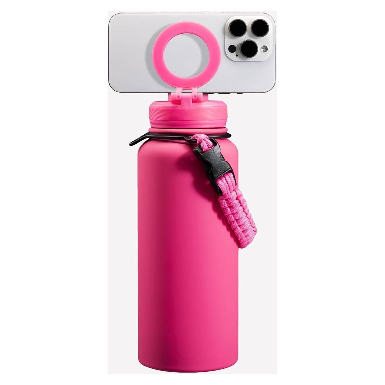 Botella de Agua ZTAR 0.95L Acero Inoxidable Aislada Rosa