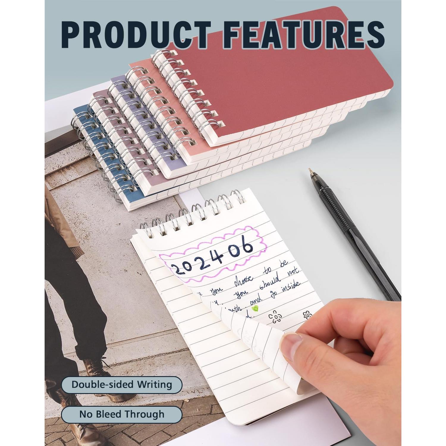 Cuadernos Espirales Dynta 3x5" en 10 Colores Morandi - 30 Paquetes