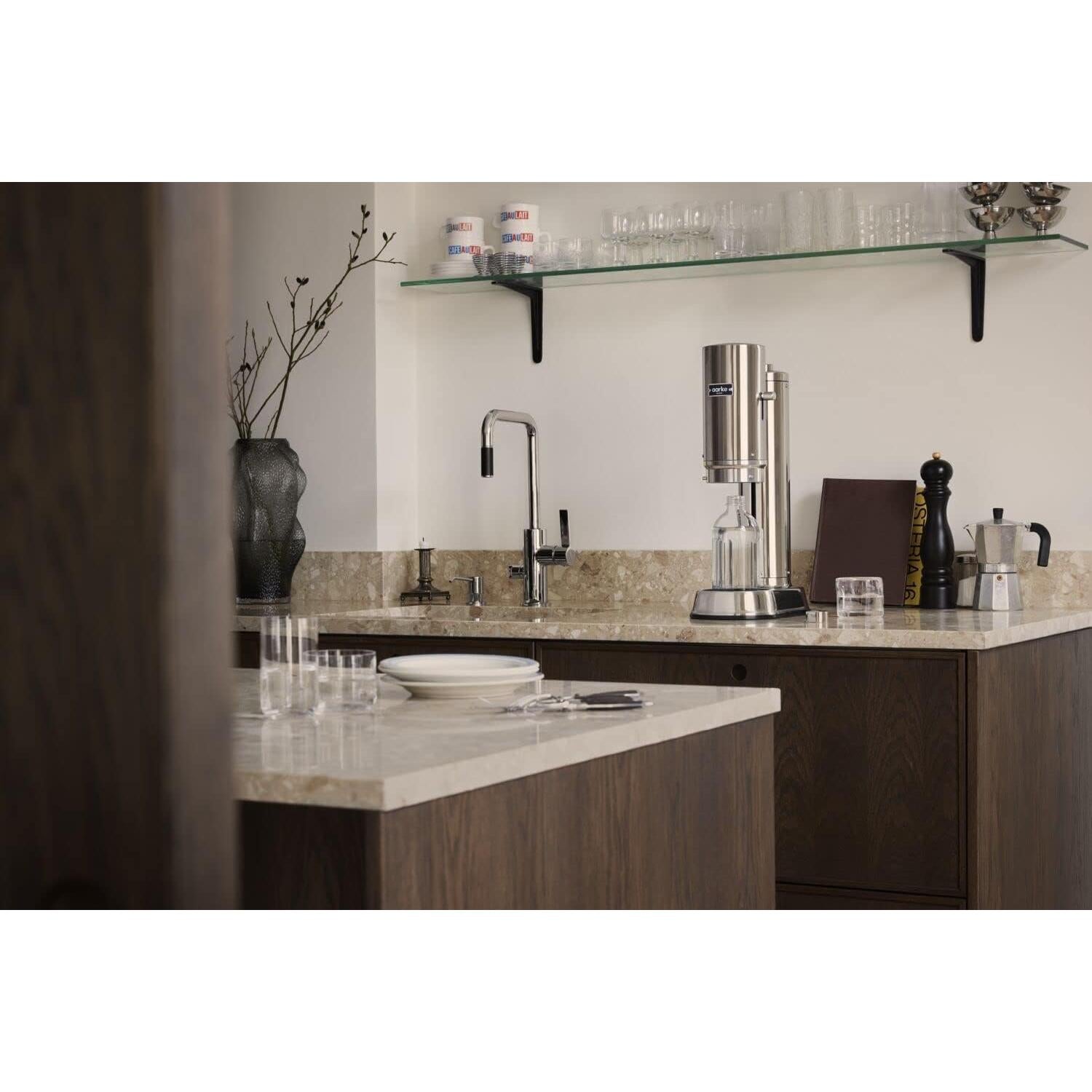 Aarke Carbonator Pro - Máquina de Agua Espumosa 700 mL Acero