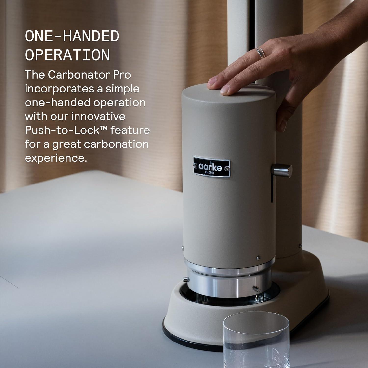 Aarke Carbonator Pro - Máquina de Agua Espumosa 700 mL Acero