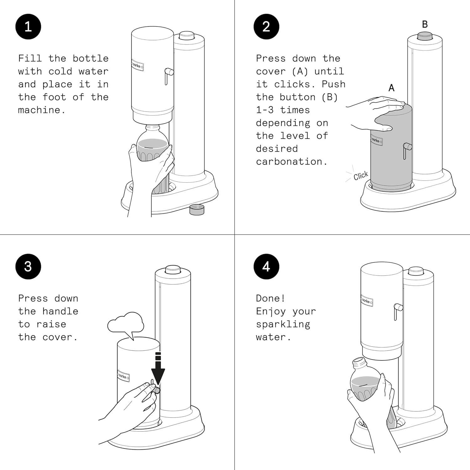 Aarke Carbonator Pro - Máquina de Agua Espumosa 700 mL Acero