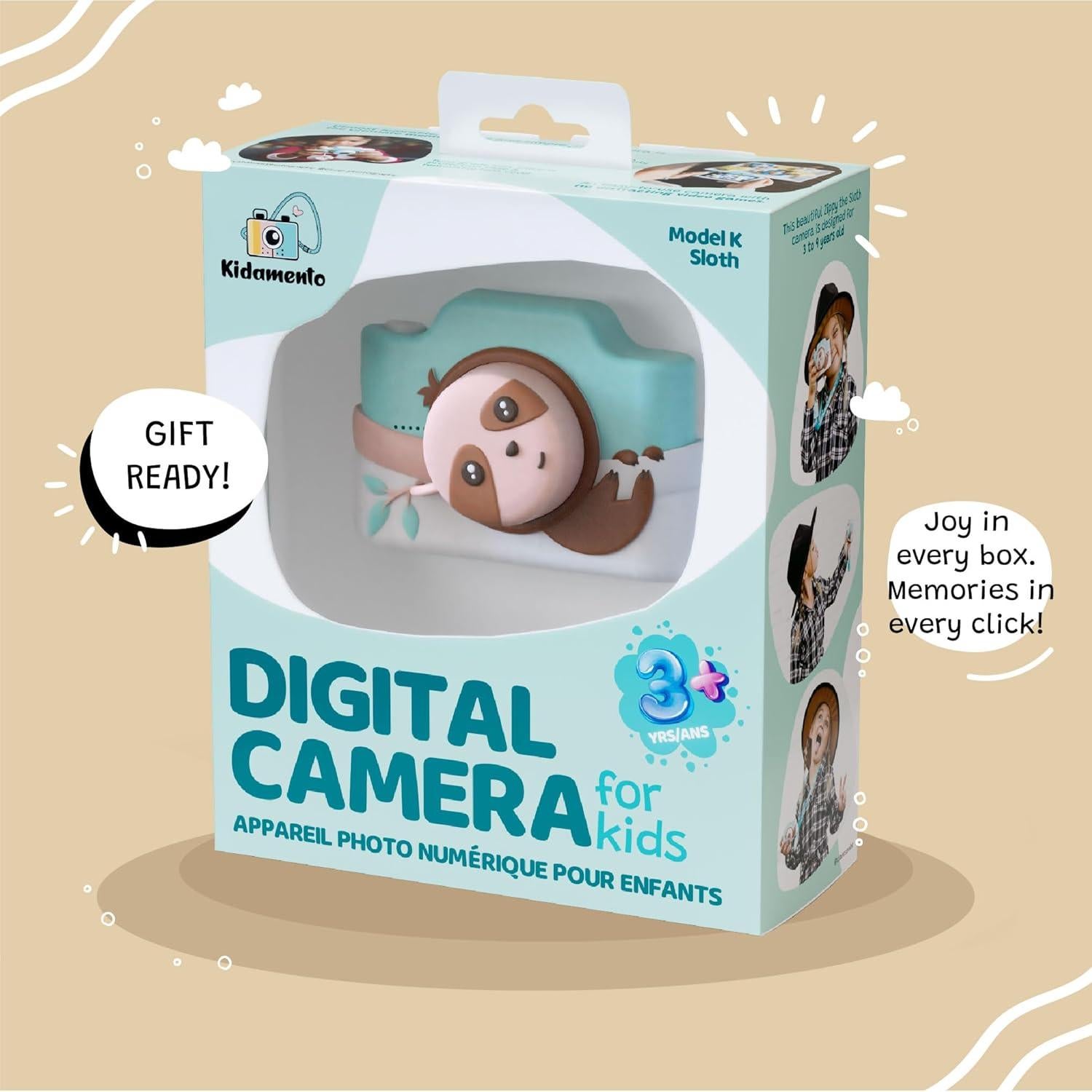 Cámara Digital para Niños Kidamento K Zippy El Perezoso 32GB