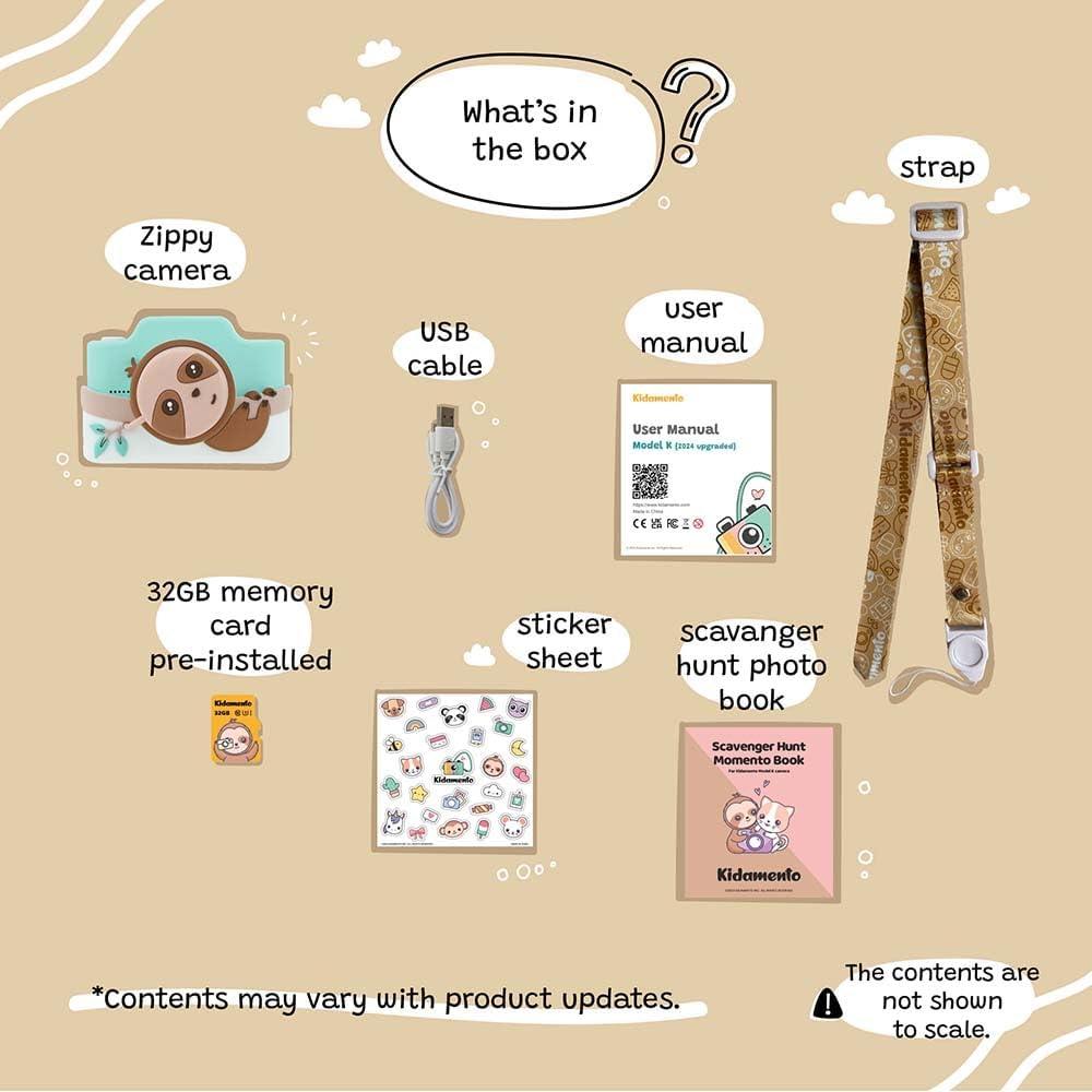 Cámara Digital para Niños Kidamento K Zippy El Perezoso 32GB