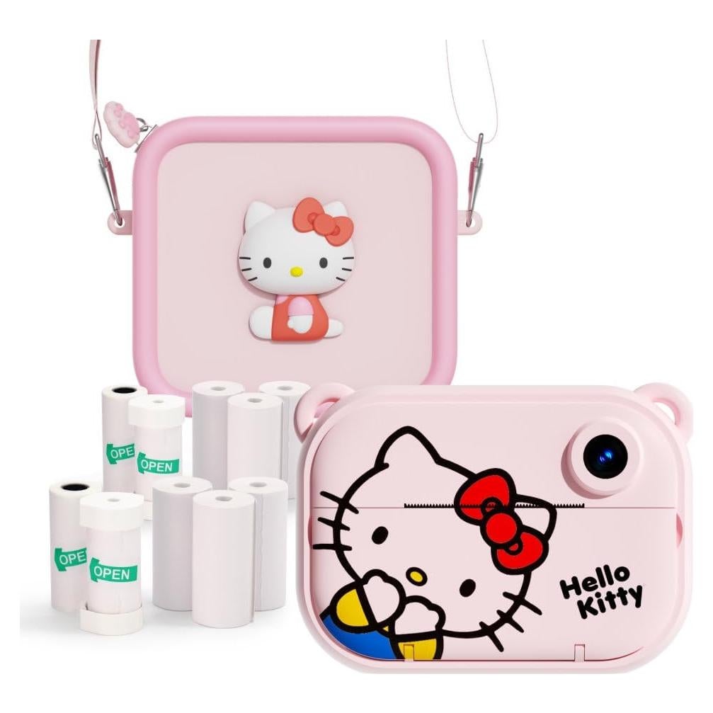 Cámara Digital Instantánea Hello Kitty Kidamento Modelo P con Bolsa y Recargas