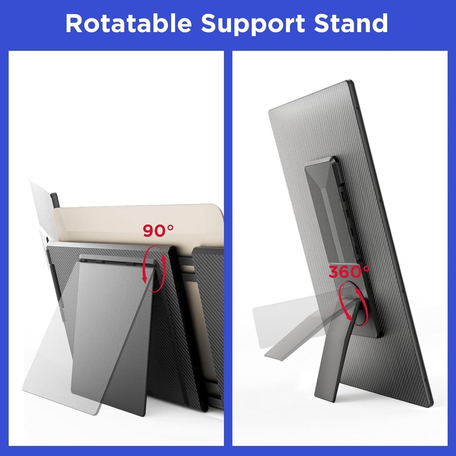 Maxfree S6 Extensor de Pantalla Triple 15.6" 1080P FHD