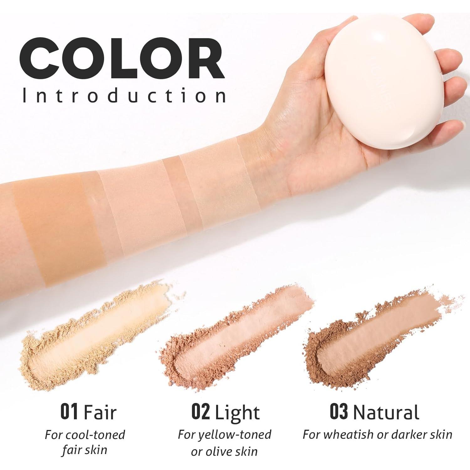 Polvo Compacto UCANBE 2-en-1 Mate Control Aceite 90g Claro