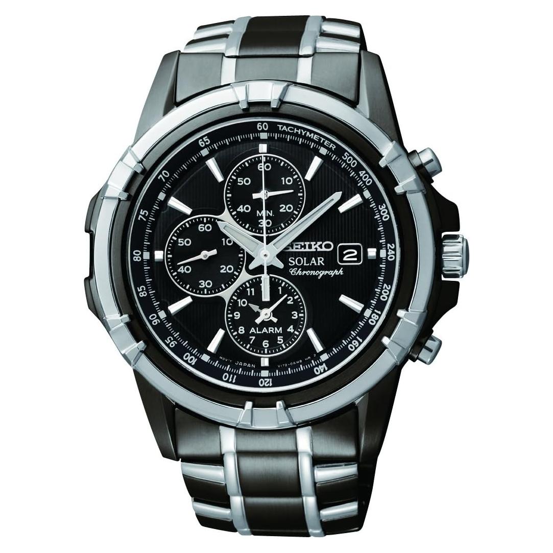 Reloj Seiko SSC141 Hombre Cronógrafo Solar Azul 100m