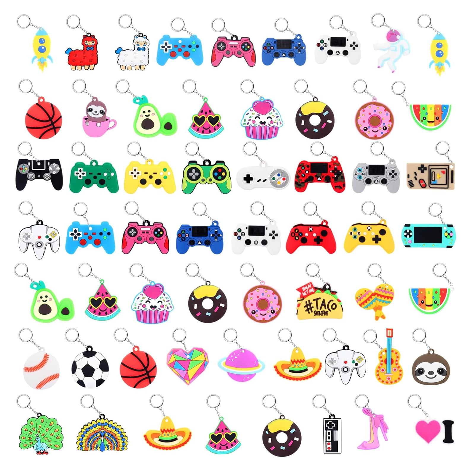 58 Llaveros de Silicona para Niños Hazms - Fiesta Cumpleaños