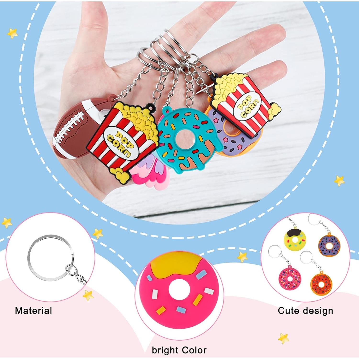 58 Llaveros de Silicona para Niños Hazms - Fiesta Cumpleaños