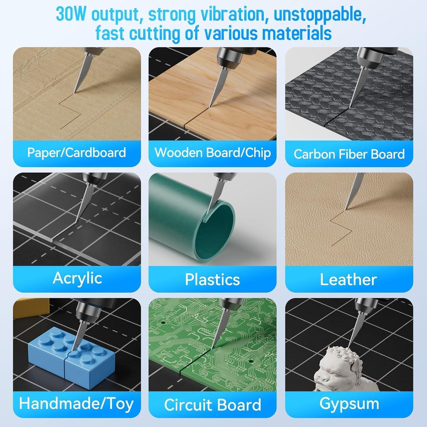 Cuchillo de Corte Ultrasónico GJMYNSI KH1 40KHz 50 Cuchillas