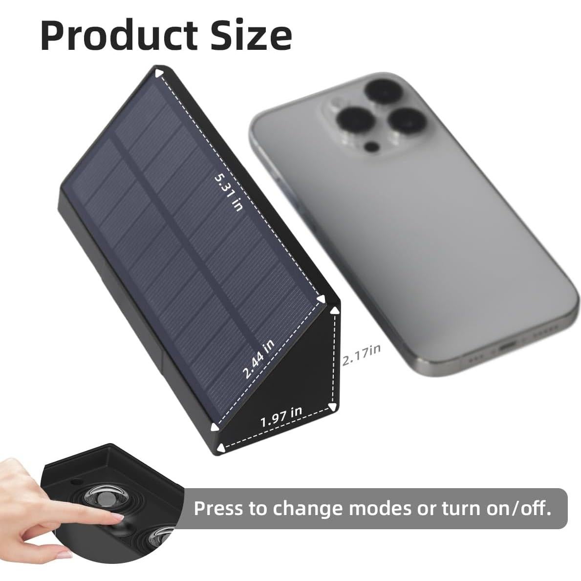 Luces de Pared Solares XmnSoly 2 Paquete LED Impermeables