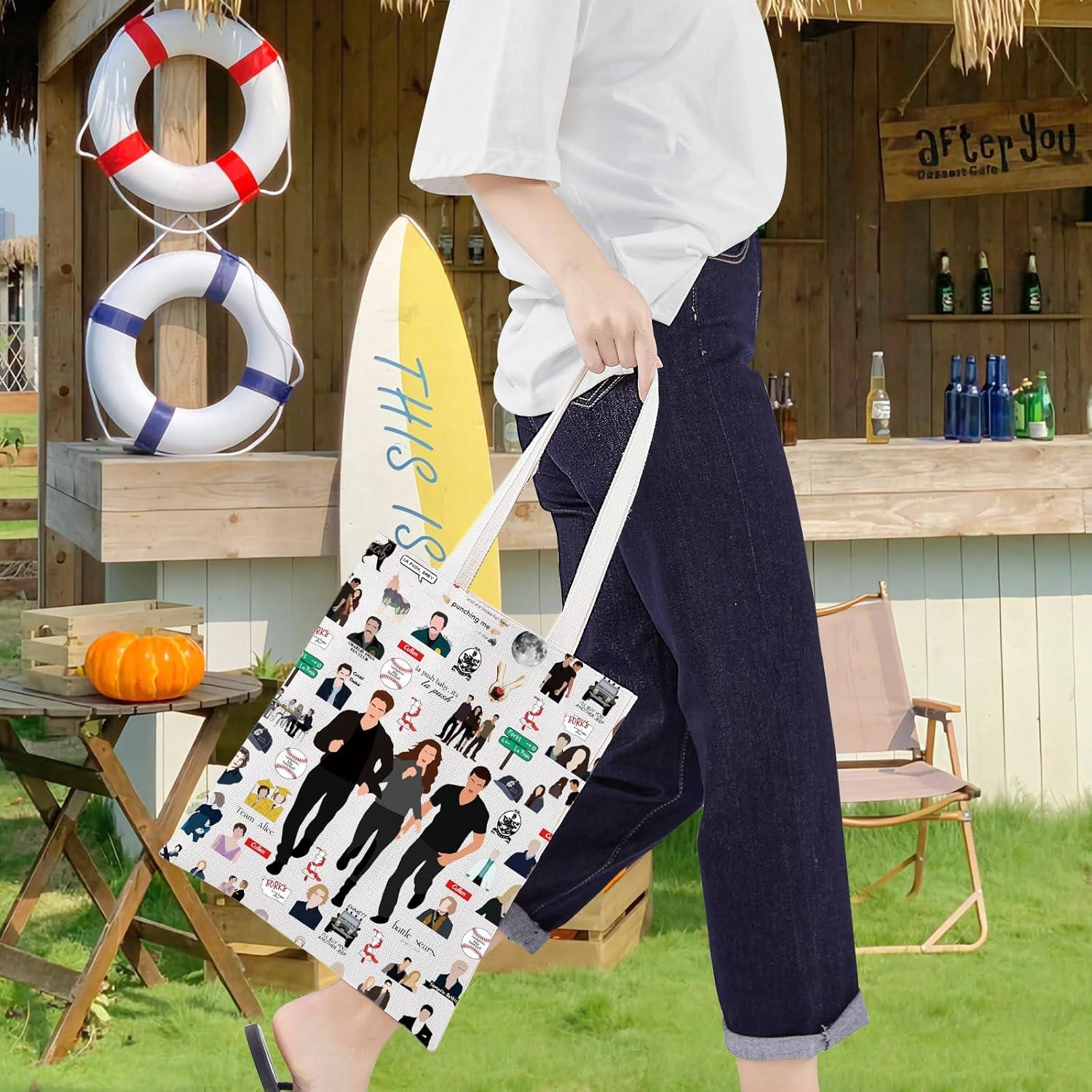 Bolsa Tote de Lona LEVLO Cullen T para Fans de Vampiros