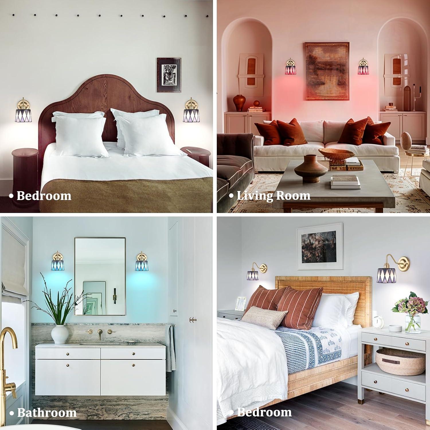 Aplique de Pared Vintage Recargable Feelers 2 Luces 5000mAh RGB