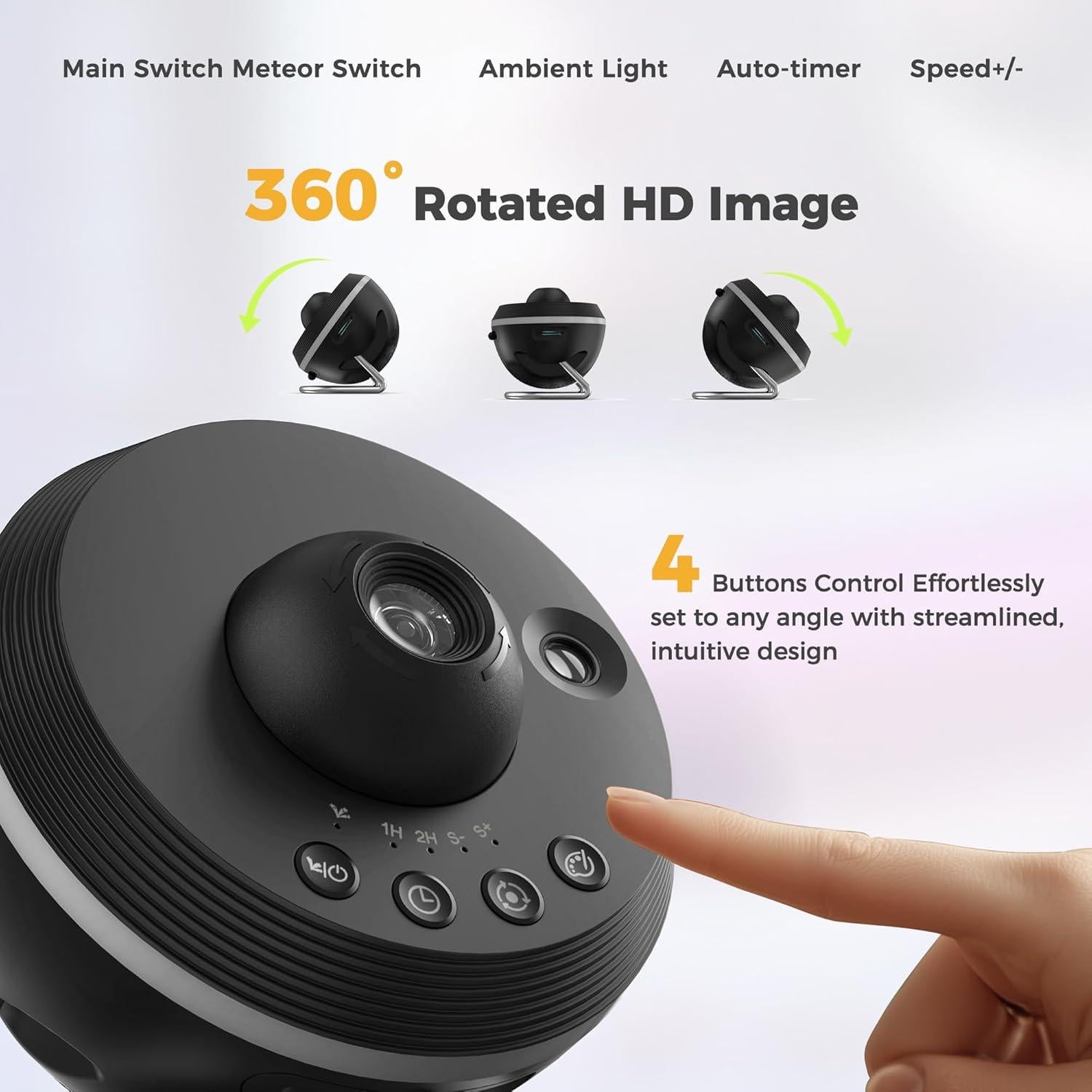 Proyector Planetario HD DORESshop con 13 Discos y Luz Nocturna