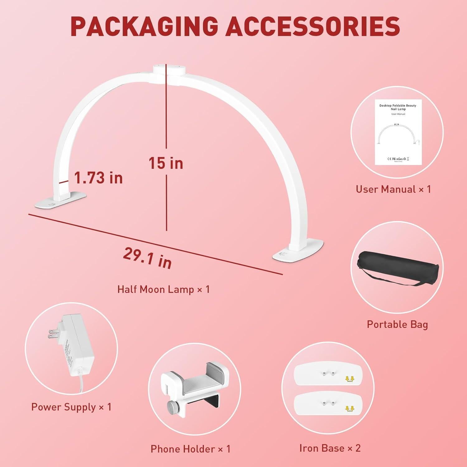 Lámpara de Escritorio Plegable KIRKAS 4700 Lúmenes 3 Modos