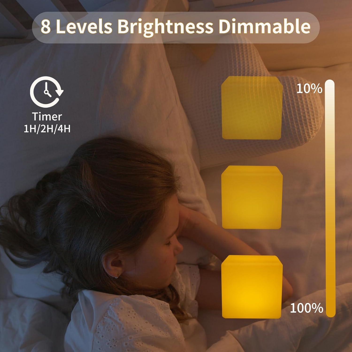 Luz LED Cubo 12.7cm RKDTX con Control Remoto, 16 Colores