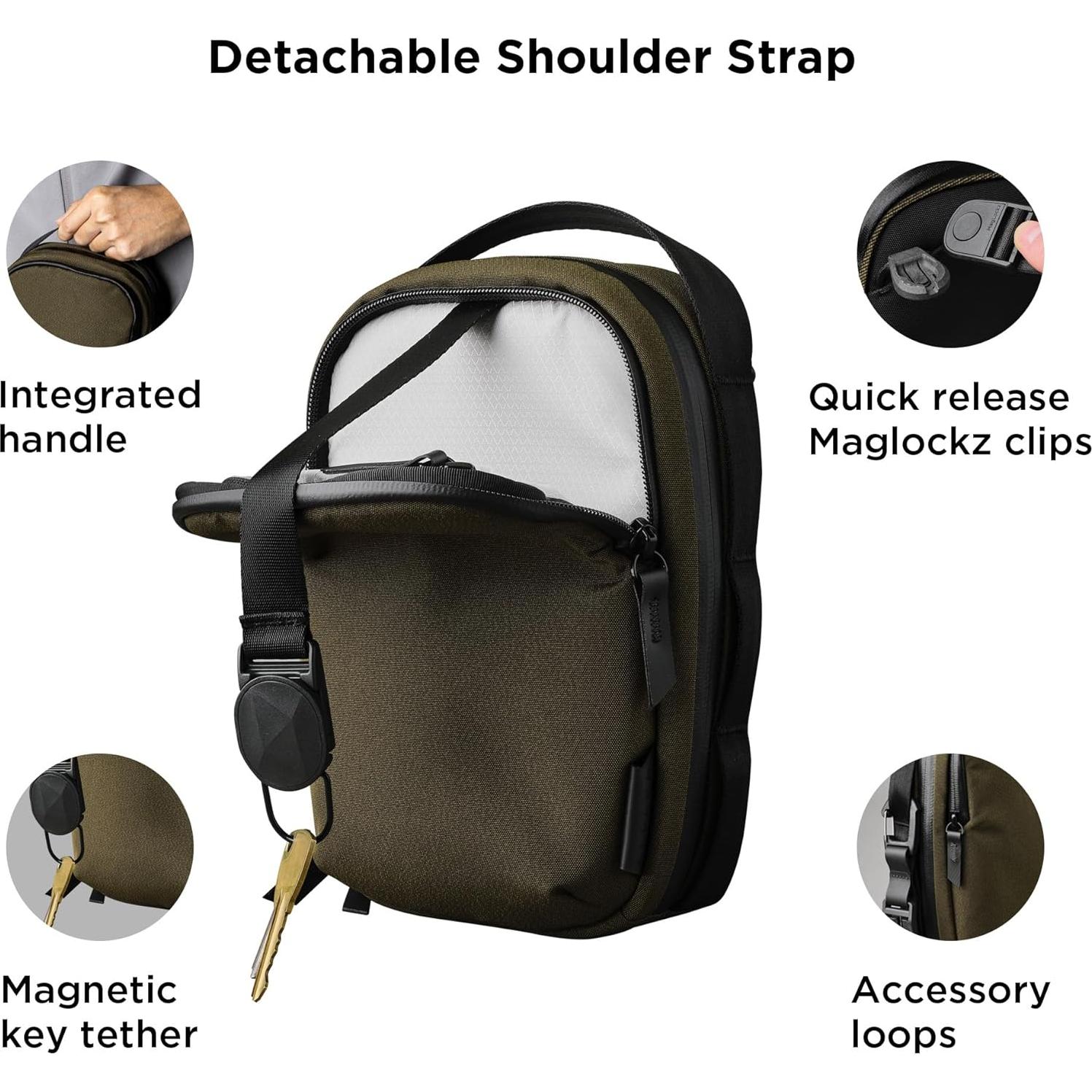 Bolsa Cruzada ALPAKA Metro Sling V2 Verde con Bloqueo RFID