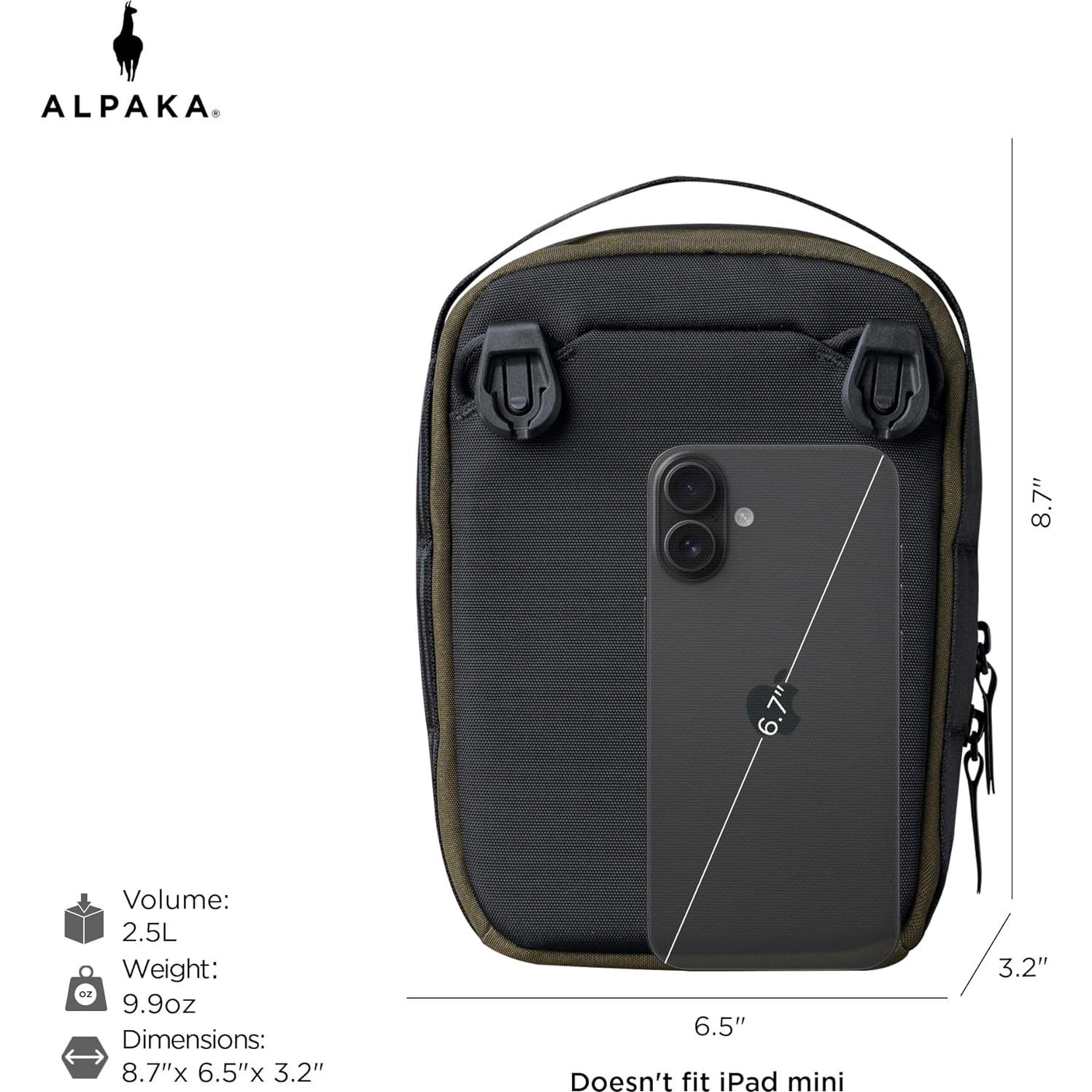 Bolsa Cruzada ALPAKA Metro Sling V2 Verde con Bloqueo RFID