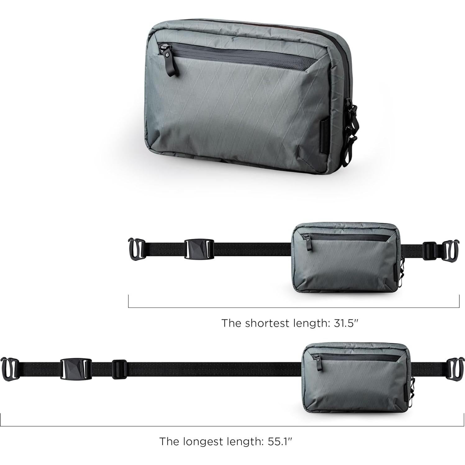 Estuche Tecnológico ALPAKA Gris - Organizador de Viaje Impermeable