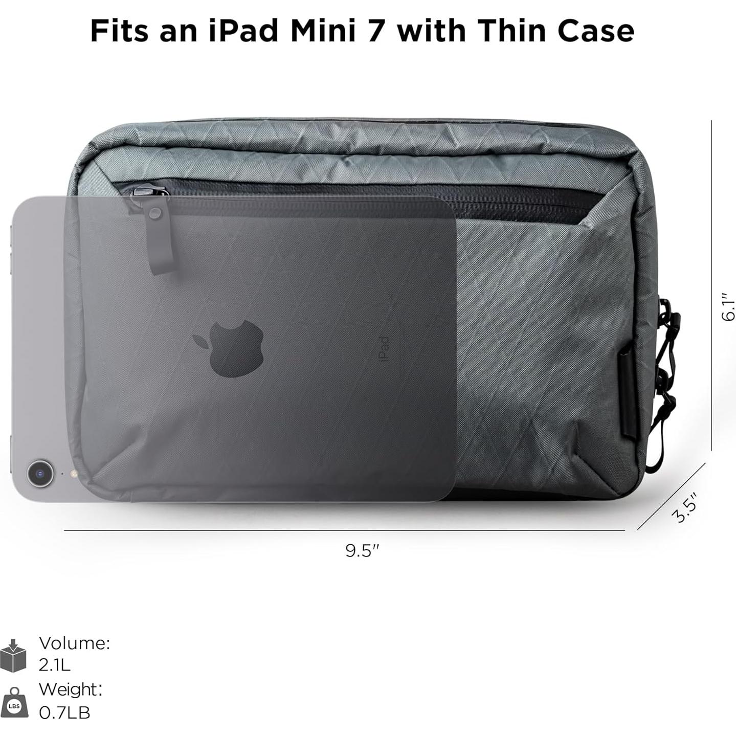 Estuche Tecnológico ALPAKA Gris - Organizador de Viaje Impermeable