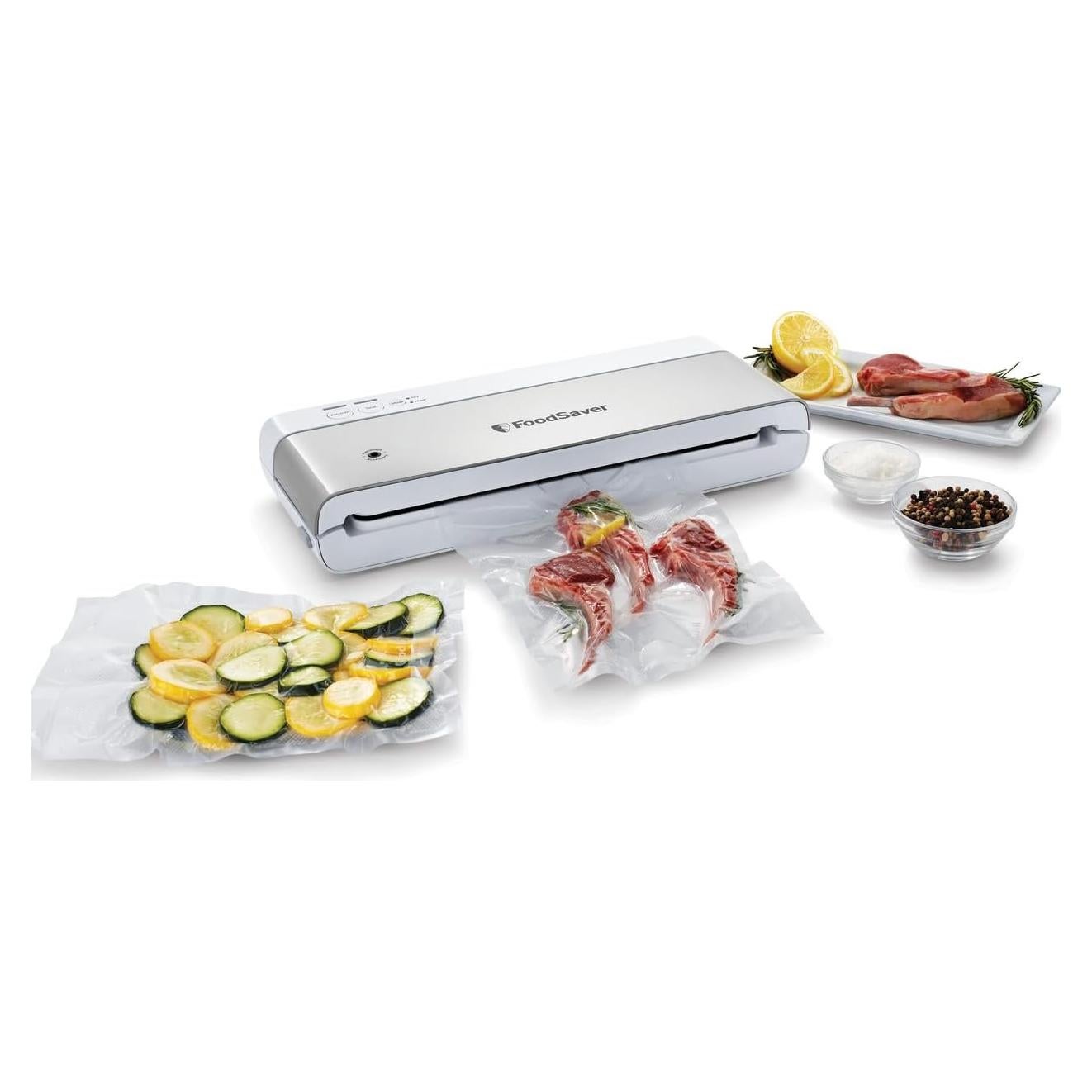 Máquina de Sellado al Vacío FoodSaver Compacta - Blanca