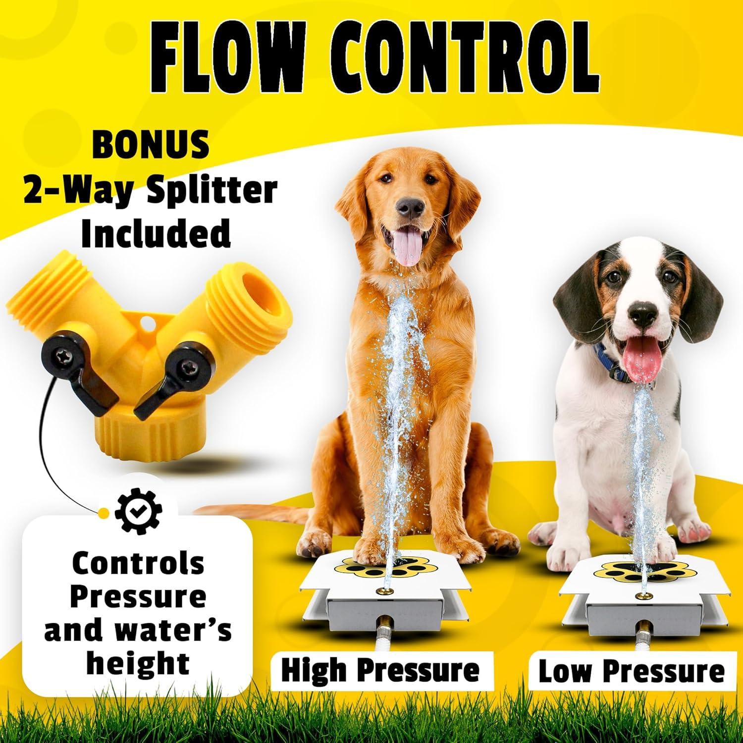 Fuente de Agua para Perros Trio Gato, Activada por Patas