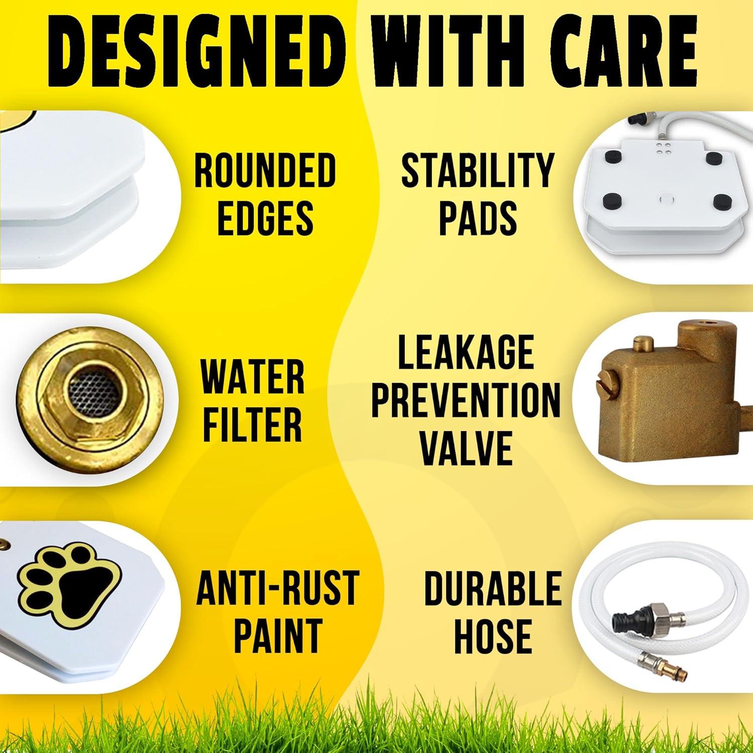 Fuente de Agua para Perros Trio Gato, Activada por Patas