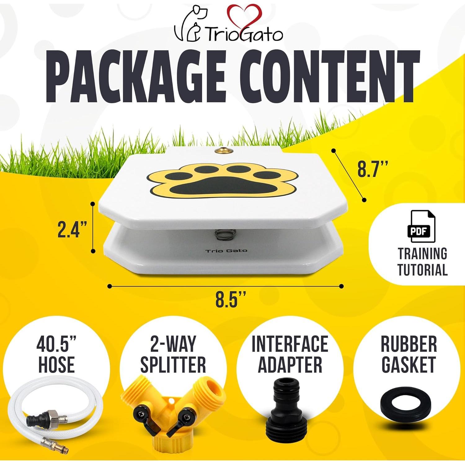 Fuente de Agua para Perros Trio Gato, Activada por Patas